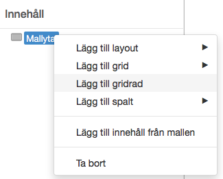 Lägg till gridrad