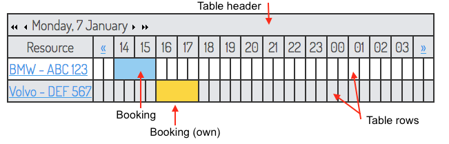 Colors booking