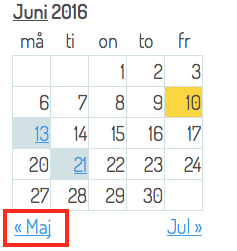 Länk till tidigare månader