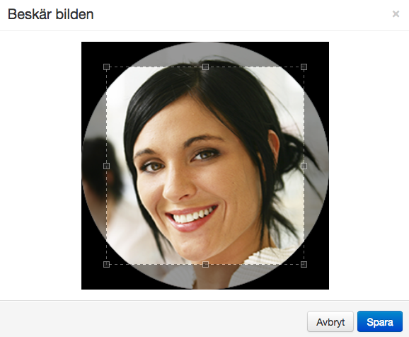 Beskär profilbild
