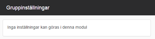 Gruppinställningar