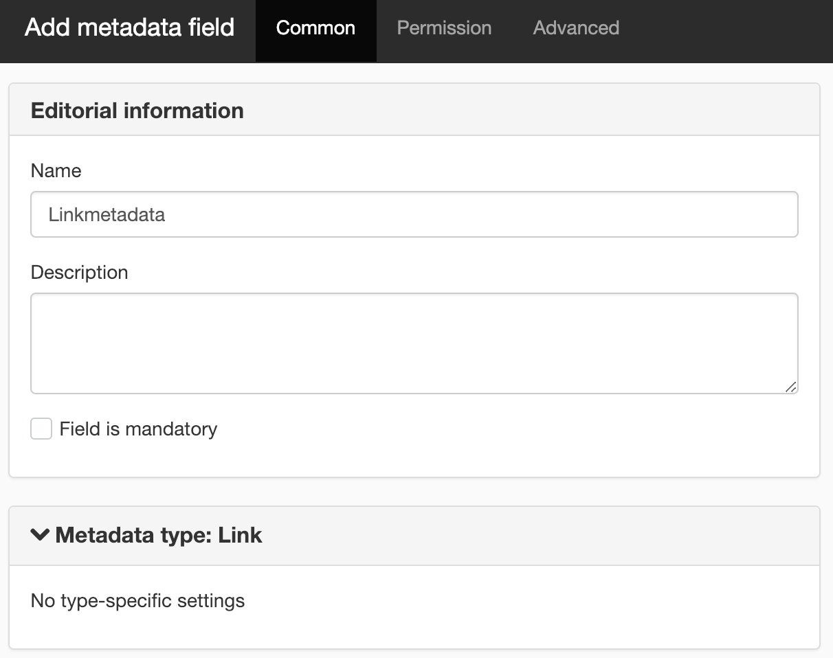 Add metadata