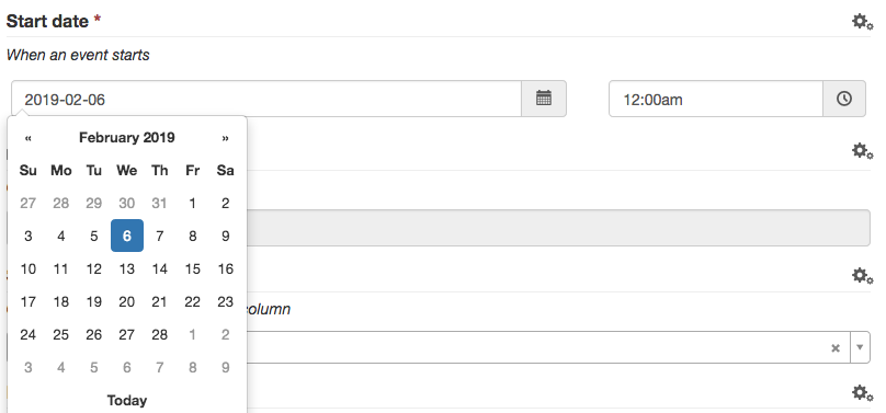 Example date