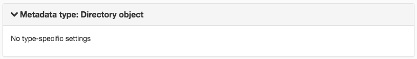 Settings directory