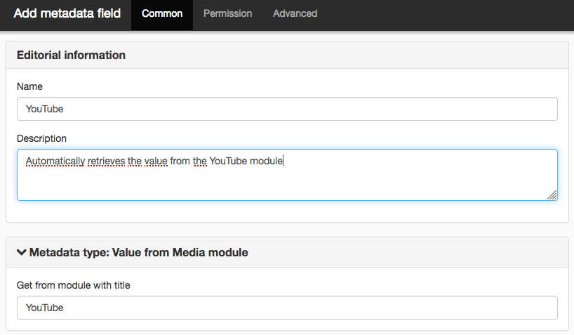 Value from media module