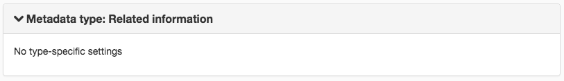Settings Related information