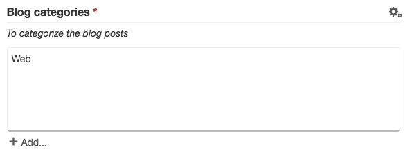 Example keywords