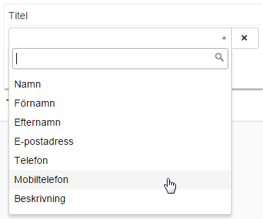 Lägg till användarfält