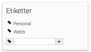 Etiketter