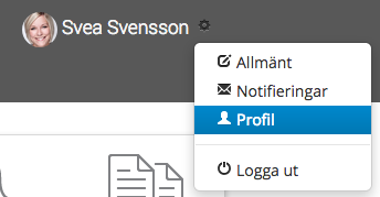 Inställningar profil