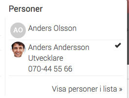 Sök person live