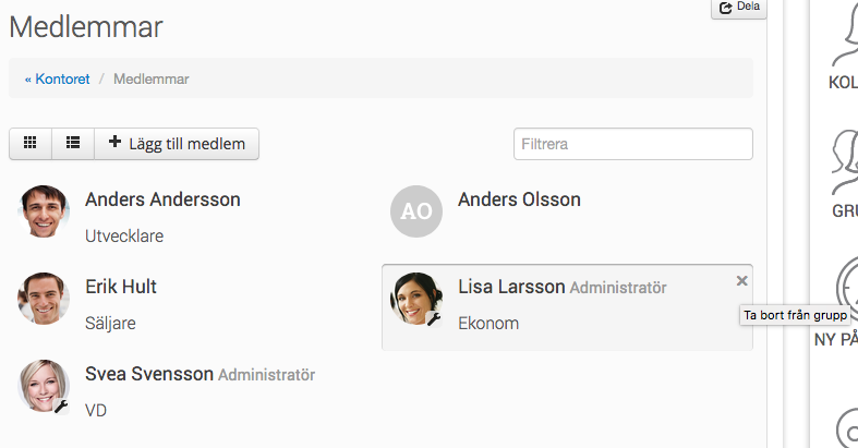 Ta bort administratör