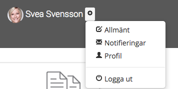 Användare inställningar