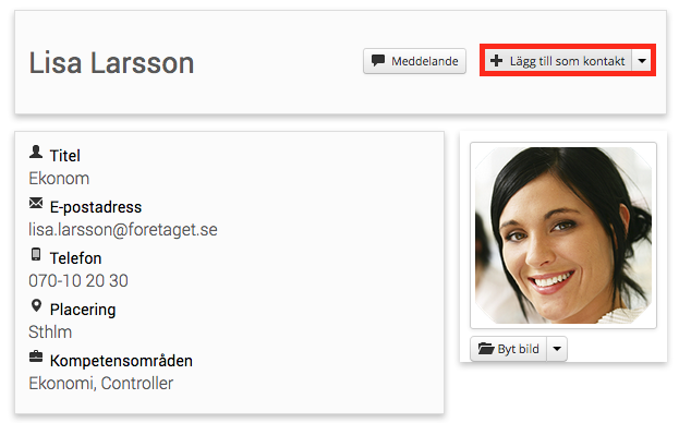 Lägg till kontakt