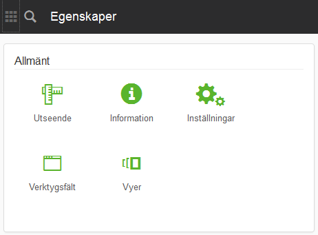 Egenskaper för layout