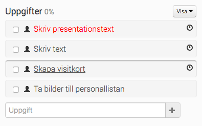 Ändra uppgift