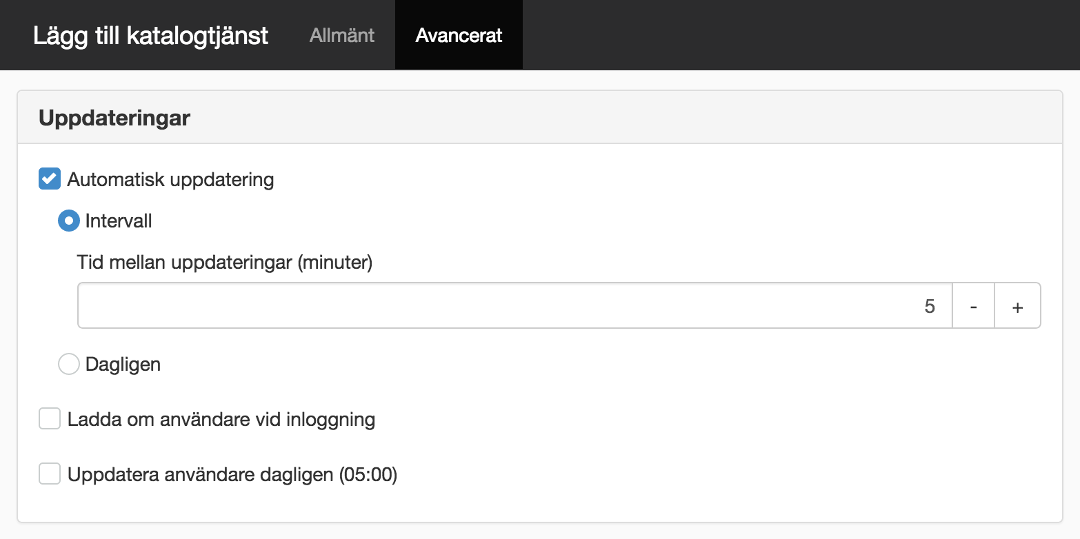 Automatiska uppdateringar