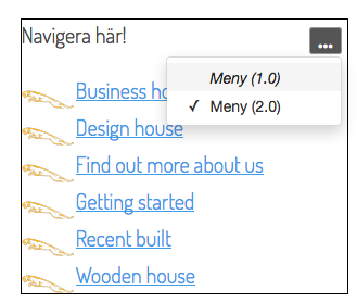 Växla mellan versioner