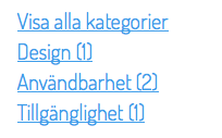 Exempel på bloggkategori
