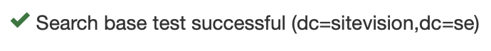 Search base succeeded