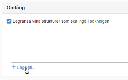 Lägg till omfång