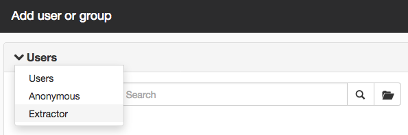 Options only in Web archiving