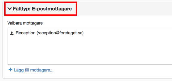 E-postmottagare