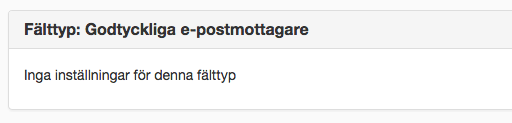 Godtyckliga e-postmottagare