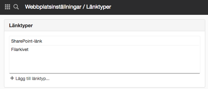 Länktyper