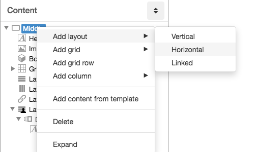 Add layout
