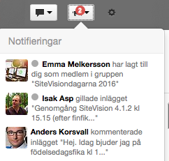 Notifieringar nya notifieringar