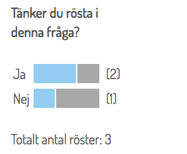 Skärmdump på modulen Webbfråga