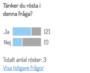 Visa tidigare frågor