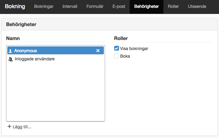 Behörigheter