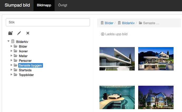 Skärmdump på Bildmapp