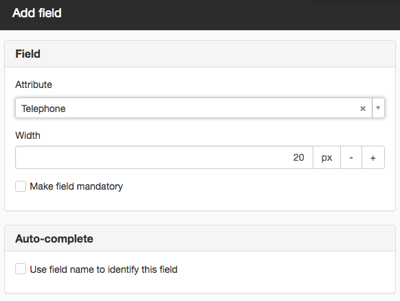 Add field