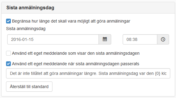 Sista anmälningsdag