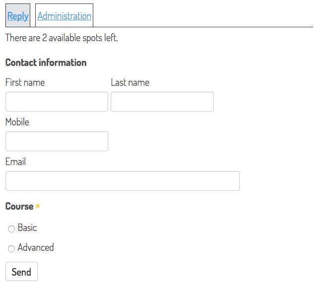 Question form