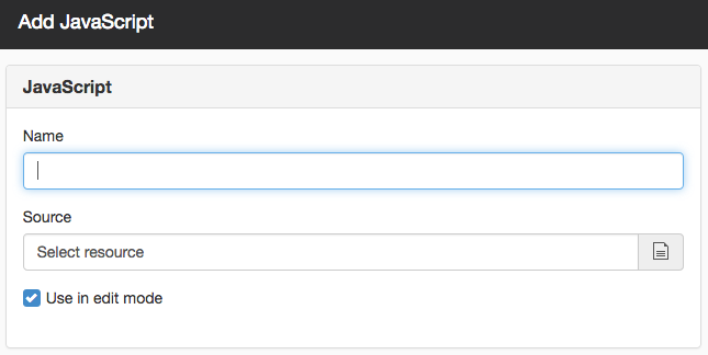 Add JavaScript