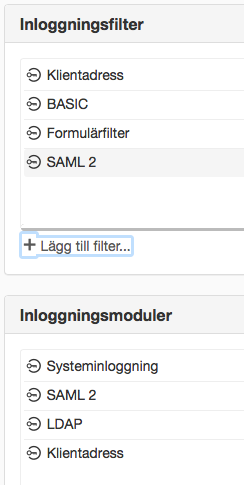 SAML ordning