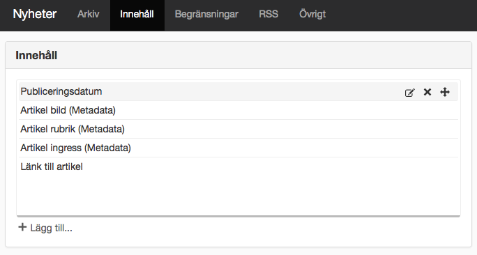 Innehåll