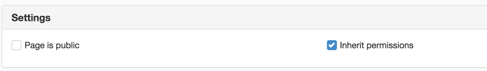 Settings properties