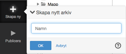 Skapa arkiv