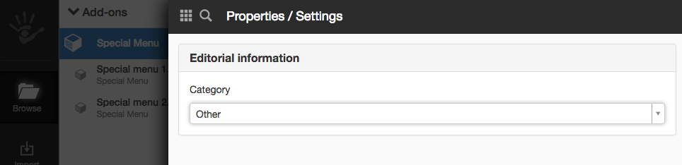 New category