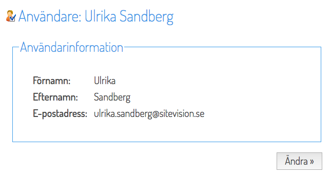Användarinformation