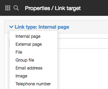 Link target