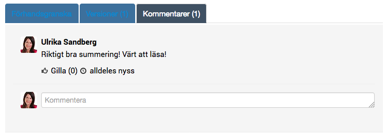 Kommentarer