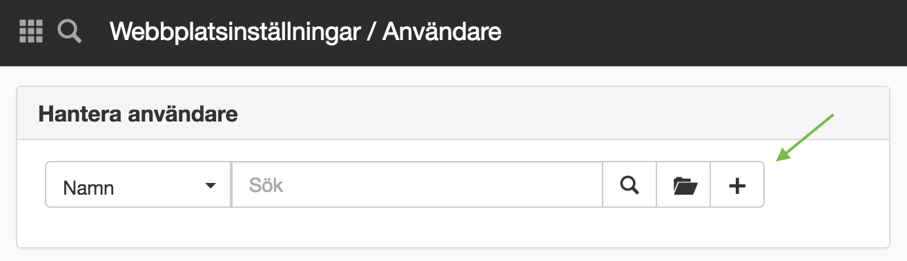 Lägg till webbanvändare