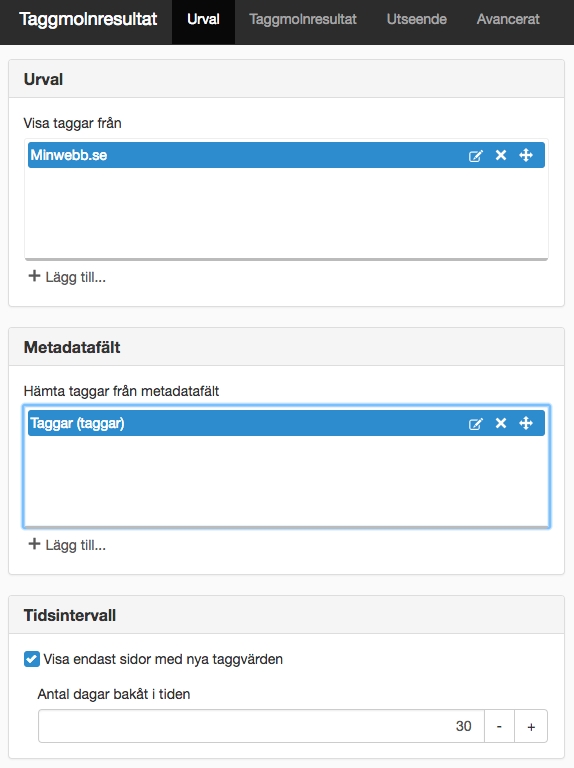 Fliken taggmolnresultat