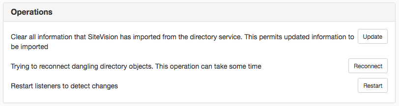 Operations